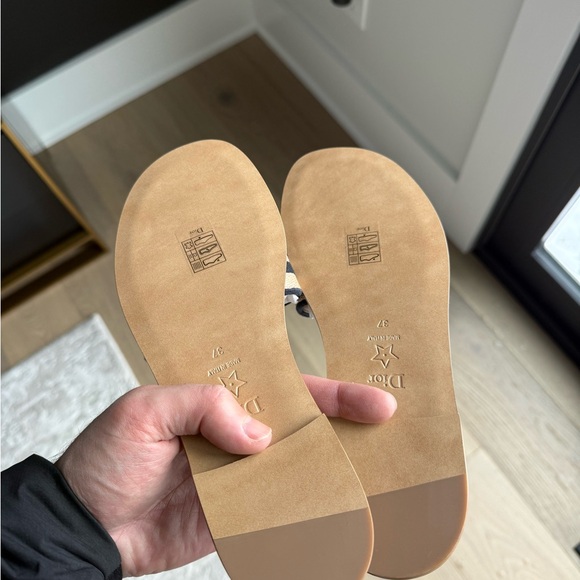 Dior Tan and Black Women's Sandals - Picture 3 of 4